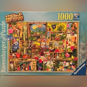 No. 3 Curious Cupboards 1000-Piece Jigsaw Puzzle - Colourful Botanical Scene